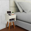 Ver imagem 3 de Mesa de Cabeceira Retrô 30 cm 100% MDF Envio Montado