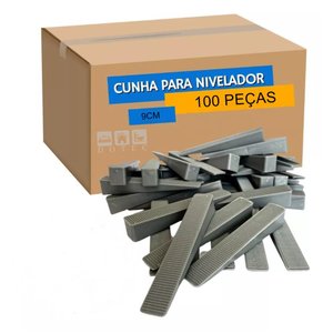 Cunha Para Nivelador De Piso E Porcelanatos Slim 100 Pecas