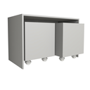 Ver imagem 5 de Mesa Organizadora de Brinquedos com 2 Baús 100% Mdf Plancasa Cinza Cristal Tx