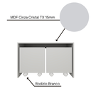 Ver imagem 7 de Mesa Organizadora de Brinquedos com 2 Baús 100% Mdf Plancasa Cinza Cristal Tx