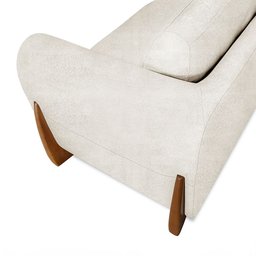 Poltrona Jobim Linho Boucle - Lucadi Home - 5
