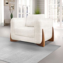 Poltrona Jobim Linho Boucle - Lucadi Home - 7