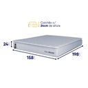Ver imagem 2 de Colchão Luanda Espuma D28 Queen 158x198x24 King House
