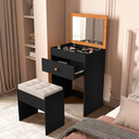 Ver imagem 1 de Penteadeira Camarin Moderna com Banco Linhas Retas Espelho