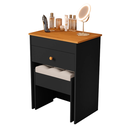 Ver imagem 4 de Penteadeira Camarin Moderna com Banco Linhas Retas Espelho