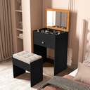 Ver imagem 5 de Penteadeira Camarin Moderna com Banco Linhas Retas Espelho