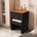 Ver imagem 3 de Penteadeira Camarin Moderna com Banco Linhas Retas Espelho