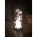 Ver imagem 3 de Luminária Imagem Nossa Senhora de Fátima Redoma e Luzes