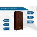 Ver imagem 4 de Guarda Roupa Solteiro 3 Portas e 1 Gaveta Prince Amêndola/Off White - Demóbile