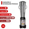 Liquidificador Industrial Comercial Baixa Rotação W 3500rpm 10l Bivolt - Spolu - 3