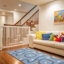 Ver imagem 2 de Tapete Passadeira Emborrachada Pvc Antiderrapante 0,65x3,00m Estrada Azul