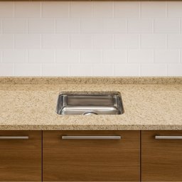 Pia de Cozinha Granito Ornamental 150cm Cuba Inox Sobreposta:ornamental - 1
