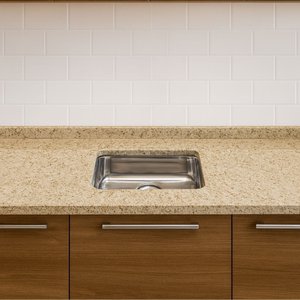 Pia de Cozinha Granito Ornamental 150cm Cuba Inox Sobreposta:ornamental