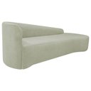 Ver imagem 6 de Kit Sofá Curvo França 180cm Ld. e Poltrona Luiza Max Conforto, Bouclé Verde Oliva
