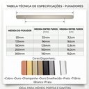 Ver imagem 6 de Kit 30 Puxador Wave Cava para Porta Gaveta de Alumínio 200mm - Ouro Envelhecido