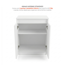Ver imagem 6 de Armário para Escritório com Chave e 2 Portas Studio Branco