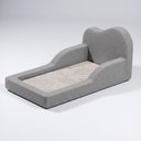 Ver imagem 5 de Cama Montessoriana Solteiro Cloud 118x220cm Xpand Tech Bouclê Cinza Claro Cama Inbox