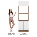 Ver imagem 6 de Torre Quente Madesa Stella 70 cm 3 Portas Rustic/Branco