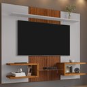Ver imagem 2 de Painel Suspenso Tv 55 Pol 163 Cm Atlas Off White Naturalle Bechara