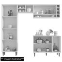 Ver imagem 2 de Cozinha Compacta Ravena Balcão 3 Portas + Paneleiro 4 Portas Preto