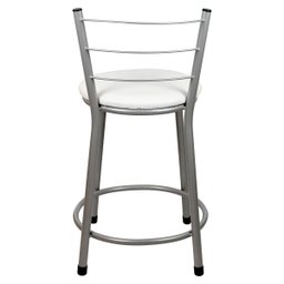 Banqueta Baixa para Cozinha Epoxi Cinza:branco - 4