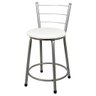 Banqueta Baixa para Cozinha Epoxi Cinza:branco - 1