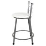 Banqueta Baixa para Cozinha Epoxi Cinza:branco - 3