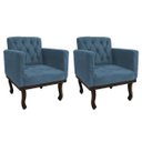 Ver imagem 1 de Kit 2 Poltronas Classic Linho - Doce Sonho Móveis