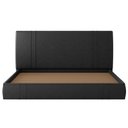 Ver imagem 5 de Cama King Flutuante com Cabeceira 195cm Lyra Sintético Preto S05 - Mpozenato