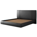 Ver imagem 1 de Cama King Flutuante com Cabeceira 195cm Lyra Sintético Preto S05 - Mpozenato