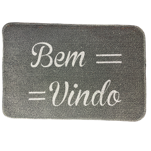 Capacho Estampado 40x60 100% Propileno - Cinza