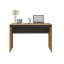 Ver imagem 2 de Mesa de Escritório Pequim 120cm Marrom/Lamina Mel/Preto
