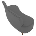 Ver imagem 7 de Sofá 2 Lugares para Sala Living 135cm Pés Palito Tamar K04 Veludo Cinza Escuro - Mpozenato
