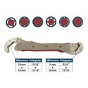 Ver imagem 2 de Chave Boca Mestre Universal Ajustável 9 A 45mm Rosca