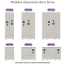 Ver imagem 6 de Cômoda Infantil 125cm 2 Portas com Vidro e 4 Gavetas Bombom Multimóveis Mp4465 Branco/off White