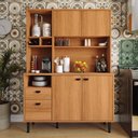 Ver imagem 1 de Armário de Cozinha Completa 4 Portas 2 Gavetas Veneza Movelove