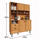 Ver imagem 4 de Armário de Cozinha Completa 4 Portas 2 Gavetas Veneza Movelove