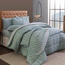Ver imagem 1 de Jogo de Cama Duplo Queen 140 Fios Aiko Realce Premium Sultan