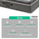Ver imagem 4 de Cama Box com Baú Viúvo Bravus com Colchão Ibiza Molas Ensacadas Preto Vtech