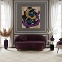 Ver imagem 2 de Sofá Orgânico 2 Lugares C/2 Almofadas Curvo Sala Recepção Amsterdã Veludo Roxo - Montanari's Decor
