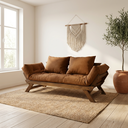 Ver imagem 7 de Sofá Japão Futon Caramelo em Madeira Maciça Imbuia