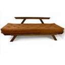 Ver imagem 4 de Sofá Japão Futon Caramelo em Madeira Maciça Imbuia