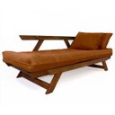 Ver imagem 3 de Sofá Japão Futon Caramelo em Madeira Maciça Imbuia