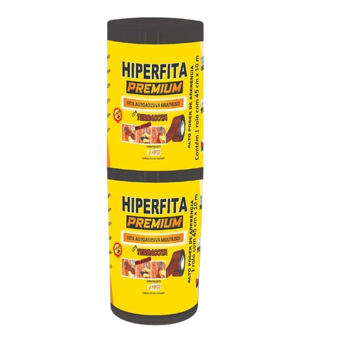 Fita Asfáltica Terracota Telhado 45CMX10MT Hiperfita Premium