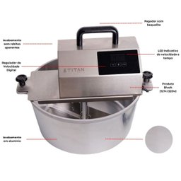 Panela Misturadora Profissional de Doces Zurique Titan Bivolt 22 Litros - 4