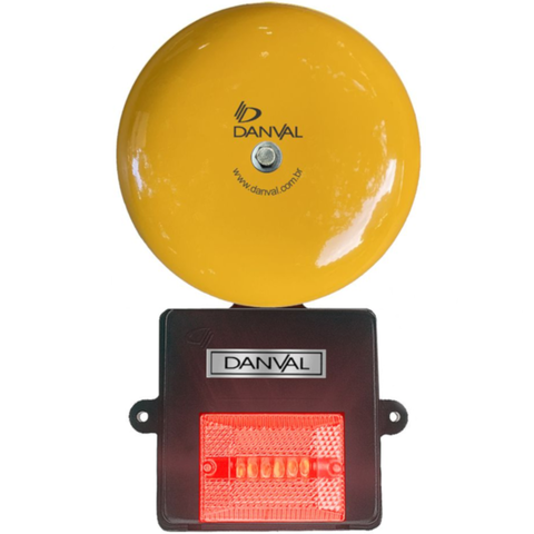 Campainha com Alarme de 6" com Led com Batente Lateral 127 / 220 Volts - CA07.9 - DANVAL