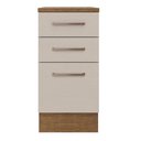 Ver imagem 6 de Balcão 40 Cm 3 Gavetas Rustic/crema Agata Madesa