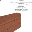 Ver imagem 2 de Calçadeira Baú Sapateira 140cm Ayla Veludo Capitonê