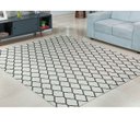 Ver imagem 3 de Tapete Sala 2.50m x 2.00m Jacquard Tecido Antiderrapante:Copas Bege
