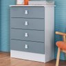 Cômoda Infantil 4 Gavetas Azul 1320 - Percasa - 1
